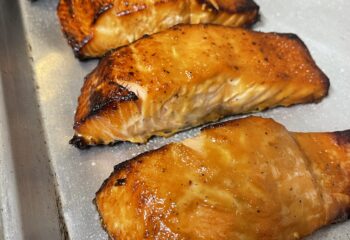 Teriyaki glazed Salmon